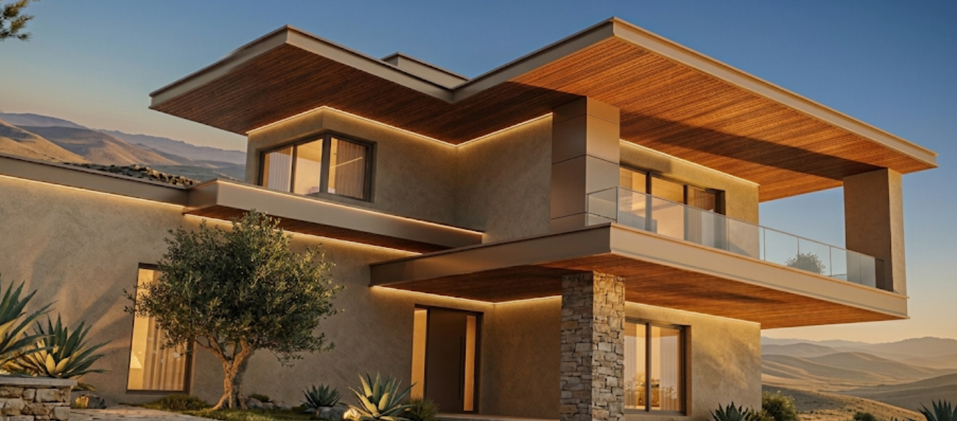 Living Room & Villa Exterior Soffits