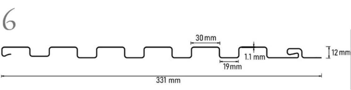 Hexa-Flute CAD Technical Drawing