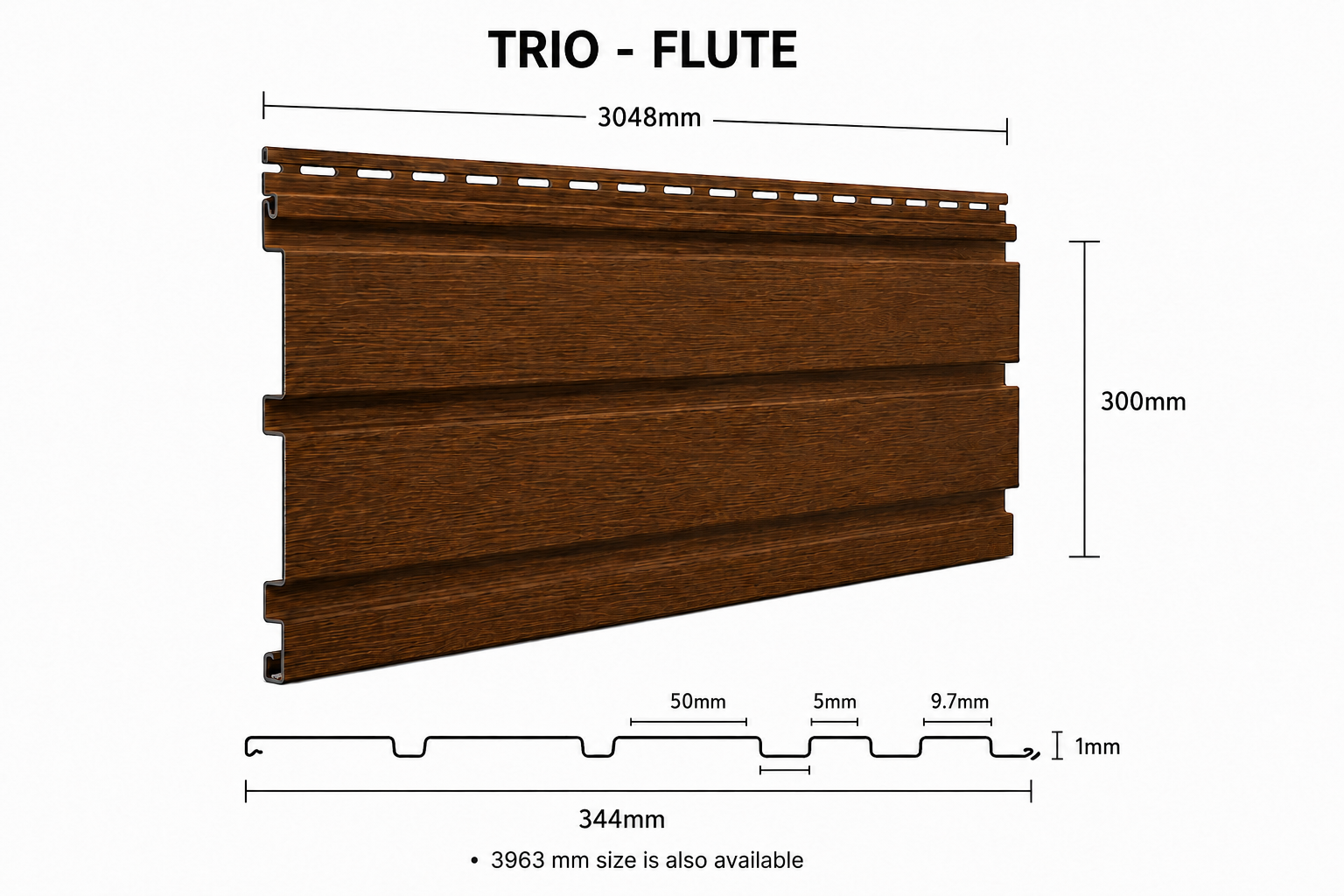 Trio-Flute Effective Length Specification